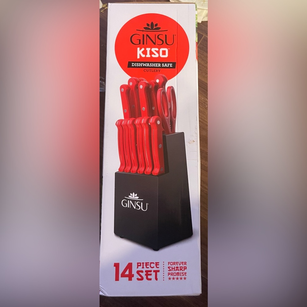 14 piece knife set ! Brand new ! Ginsu kiso